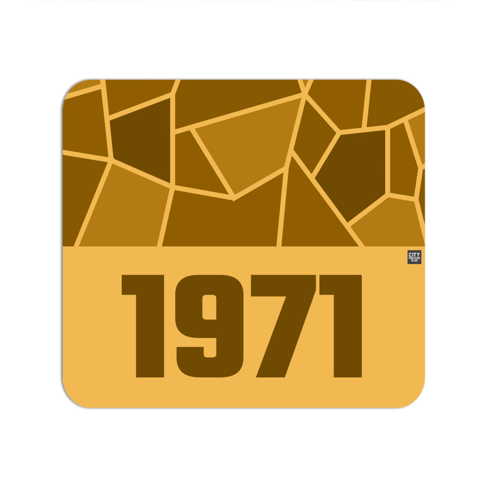 1971 Year Mouse pad (Golden Yellow)