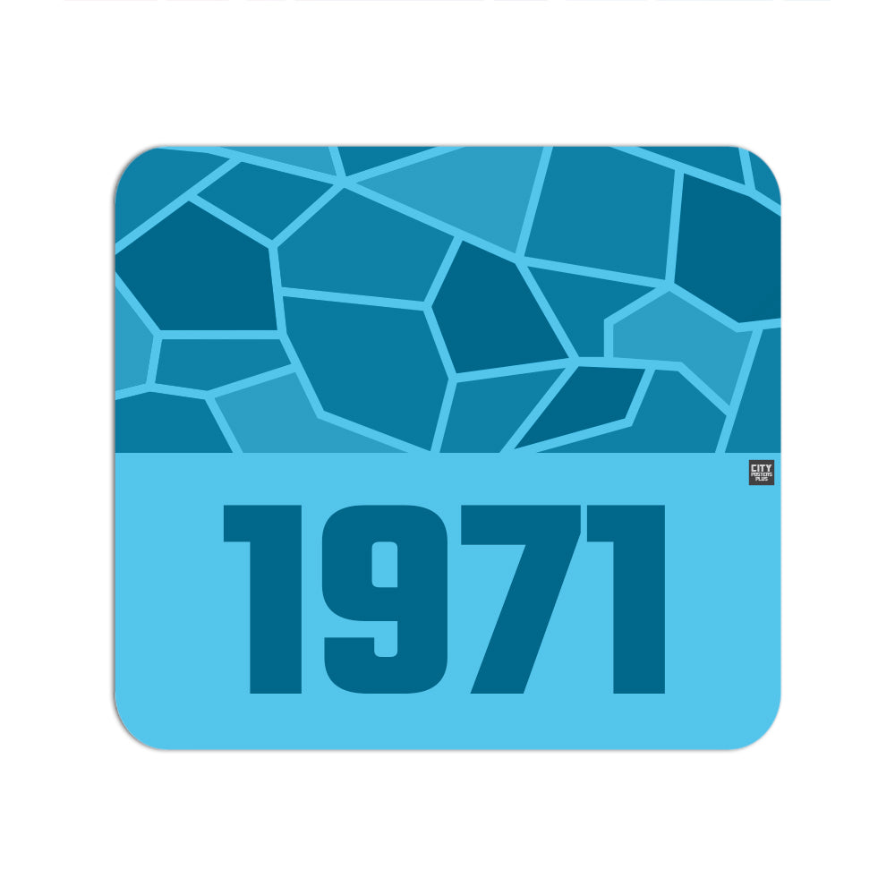 1971 Year Mouse pad (Sky Blue)