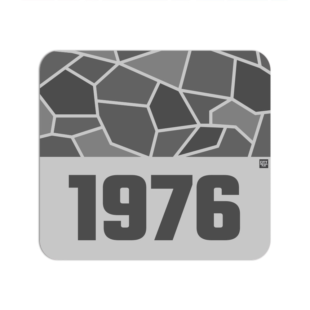 1976 Year Mouse pad (Melange Grey)