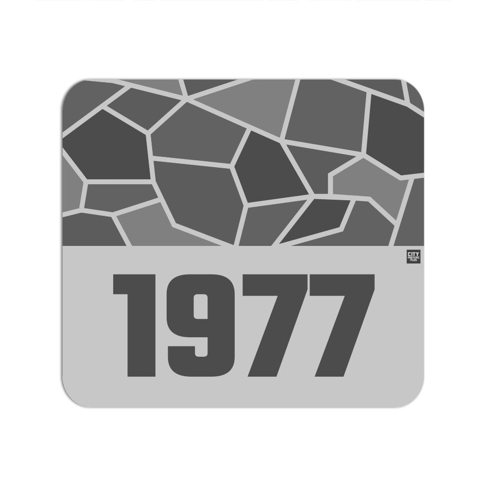 1977 Year Mouse pad (Melange Grey)