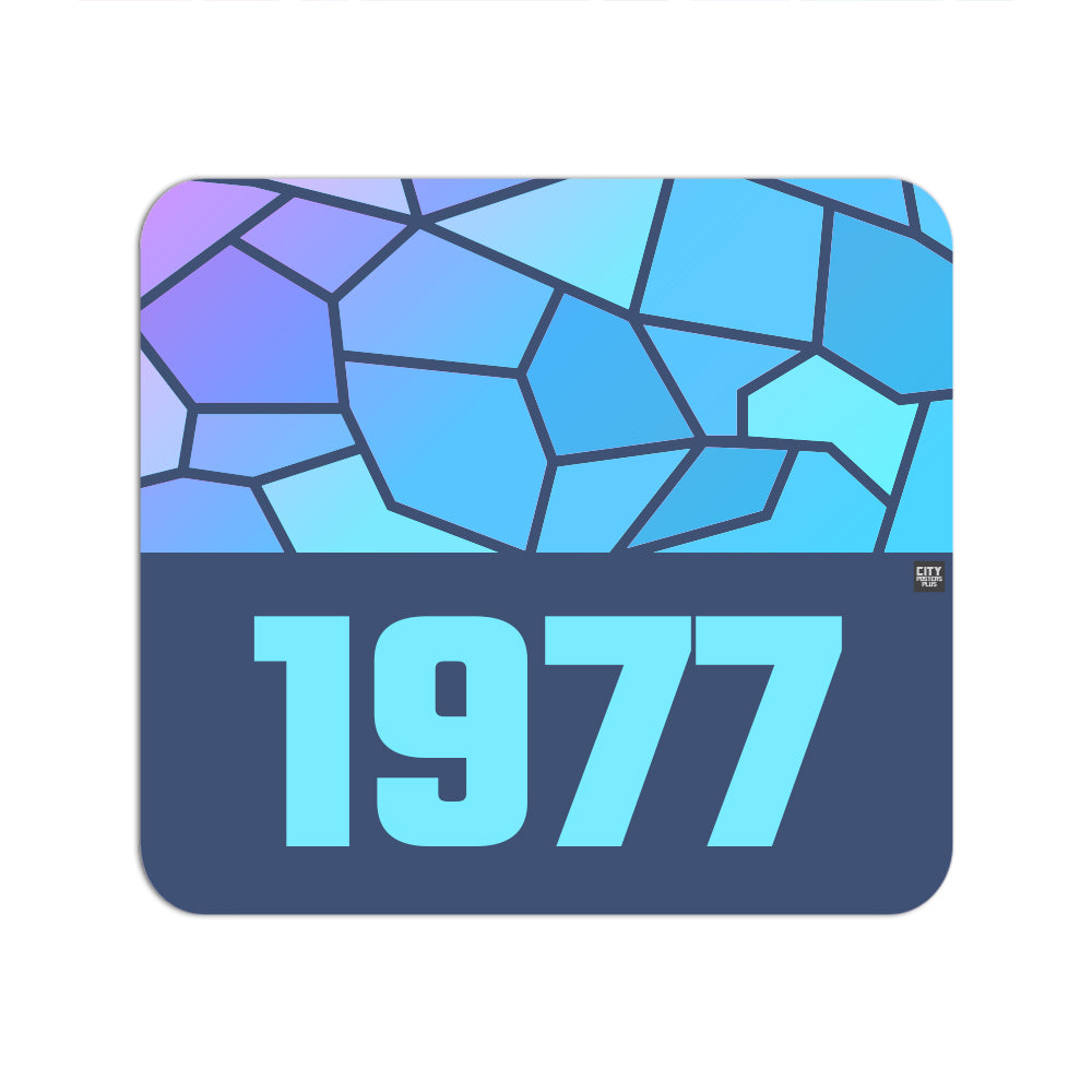 1977 Year Mouse pad (Navy Blue)