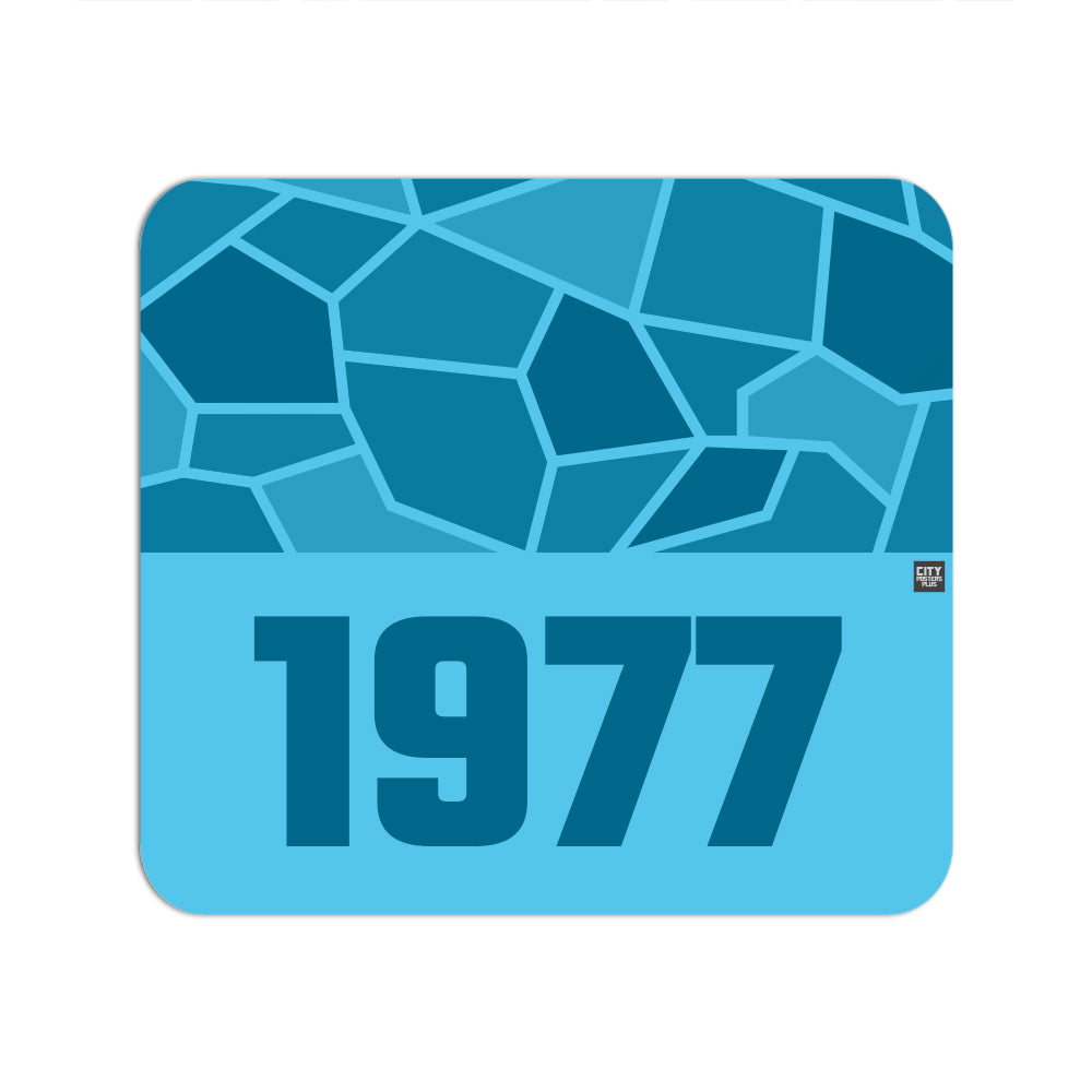 1977 Year Mouse pad (Sky Blue)