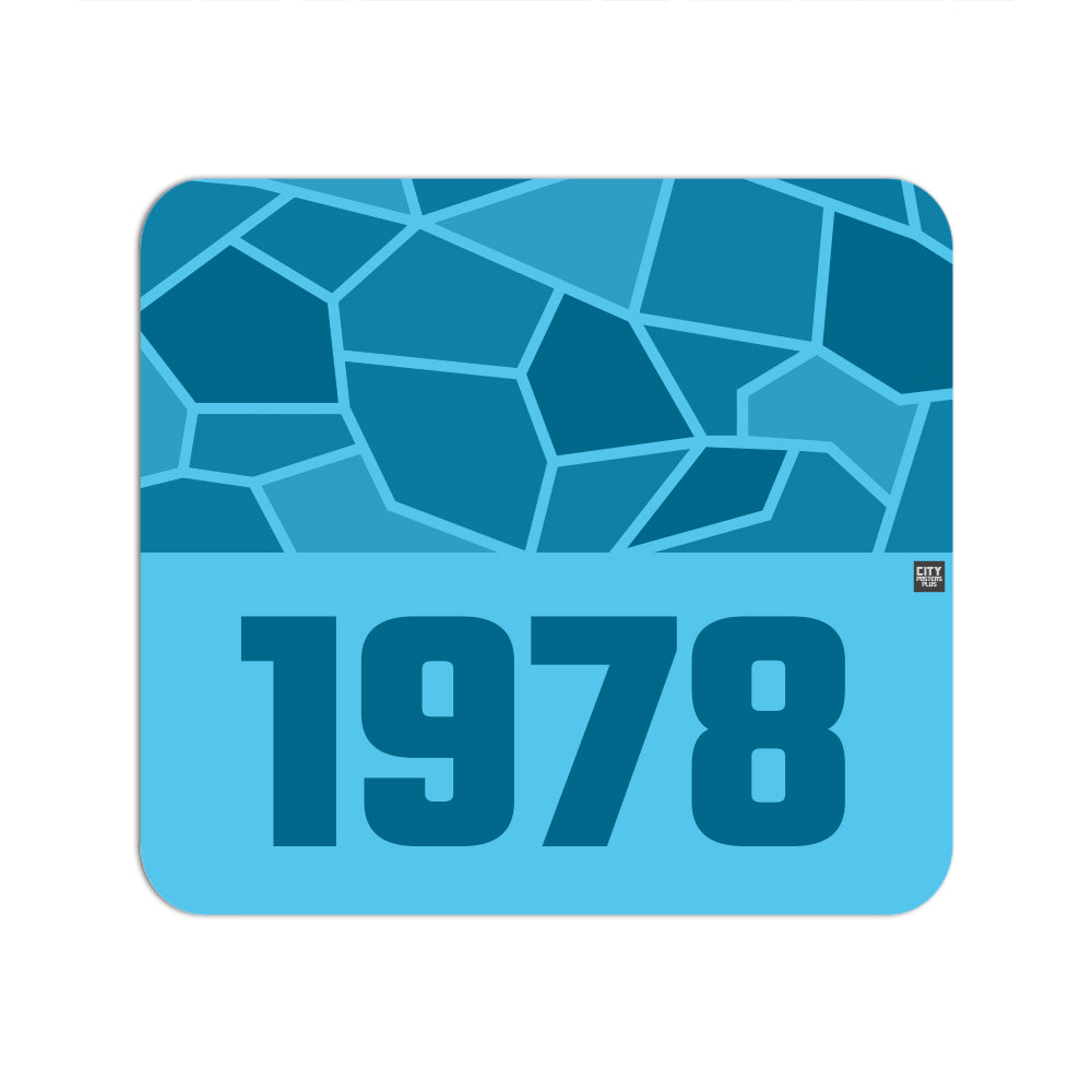 1978 Year Mouse pad (Sky Blue)