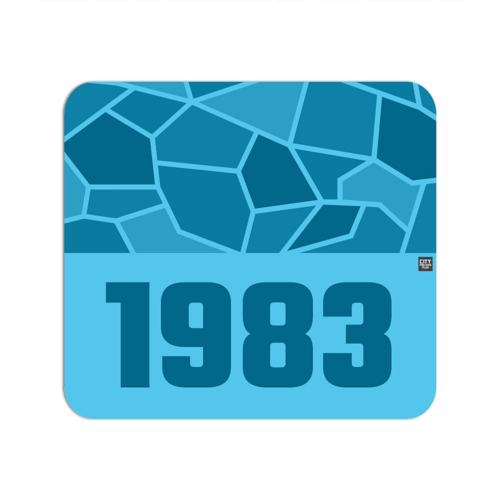 1983 Year Mouse pad (Sky Blue)