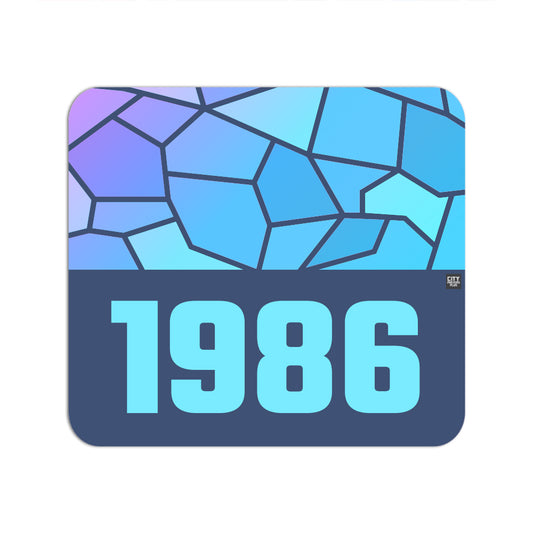 1986 Year Mouse pad (Navy Blue)