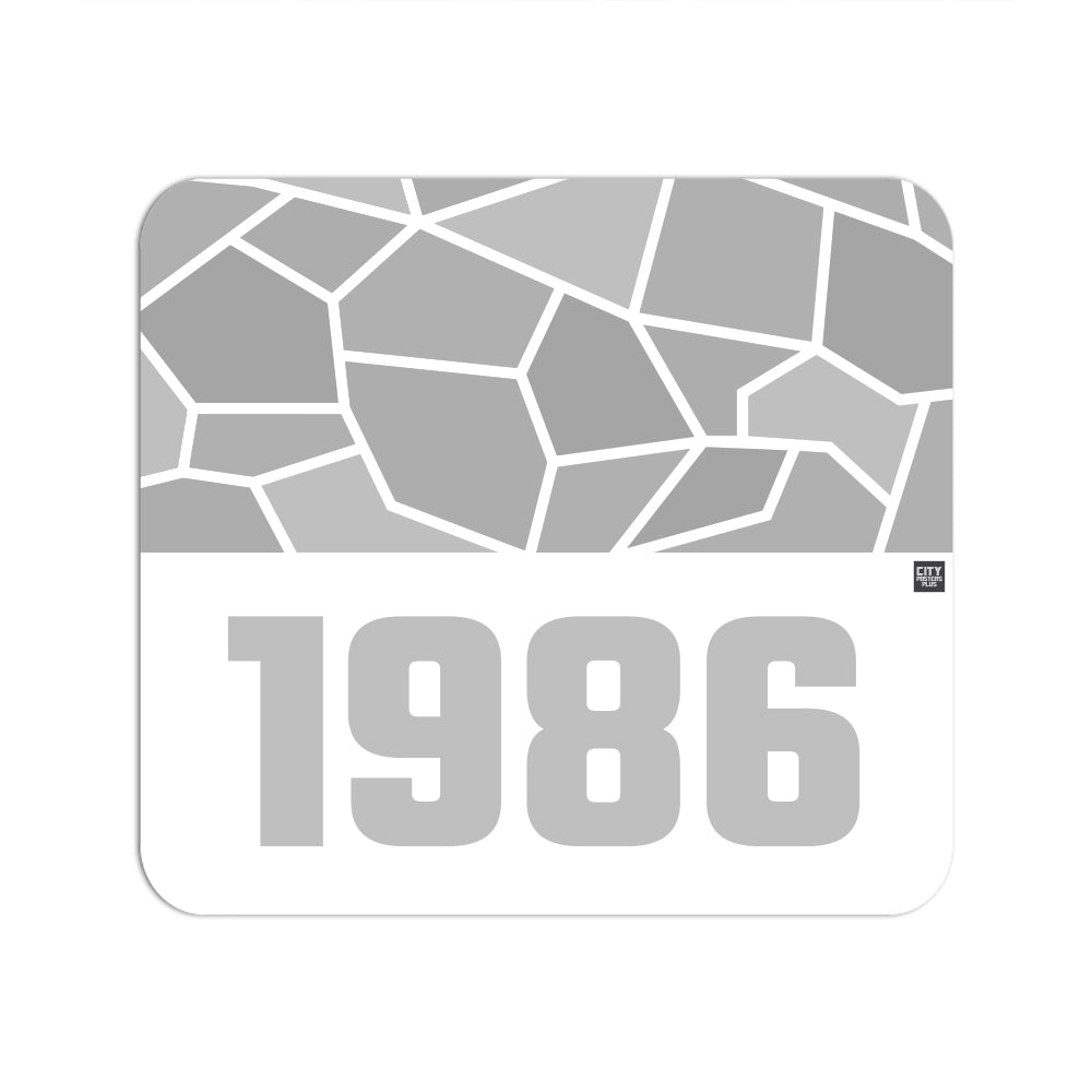 1986 Year Mouse pad (White)