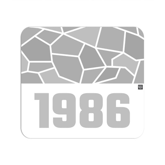 1986 Year Mouse pad (White)