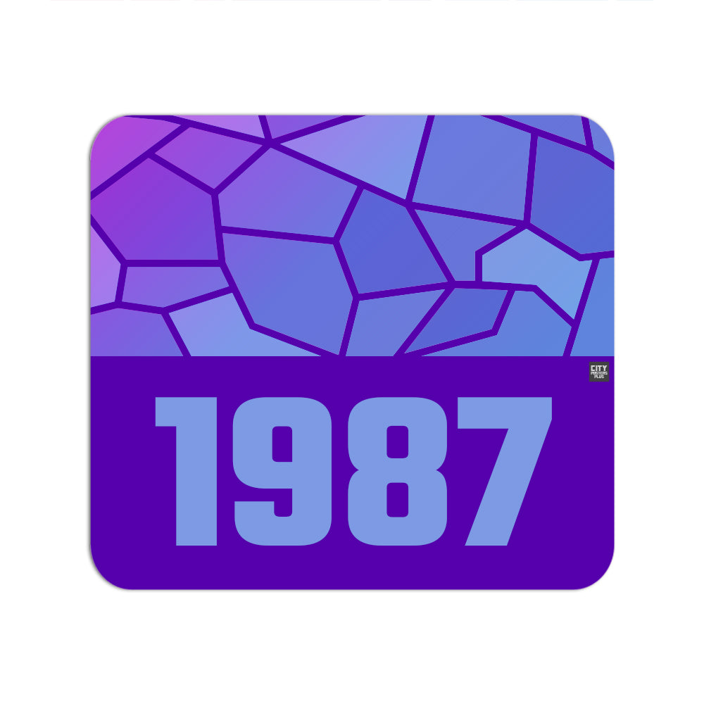 1987 Year Mouse pad (Purple)