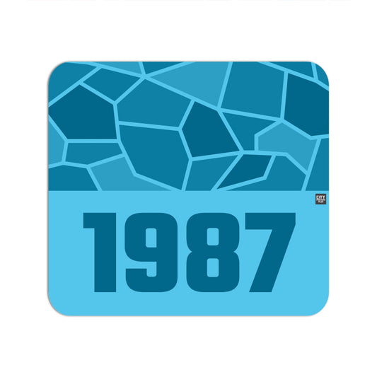 1987 Year Mouse pad (Sky Blue)