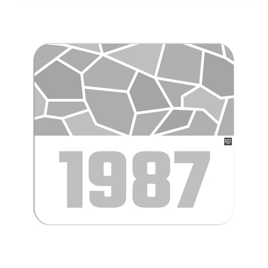 1987 Year Mouse pad (White)