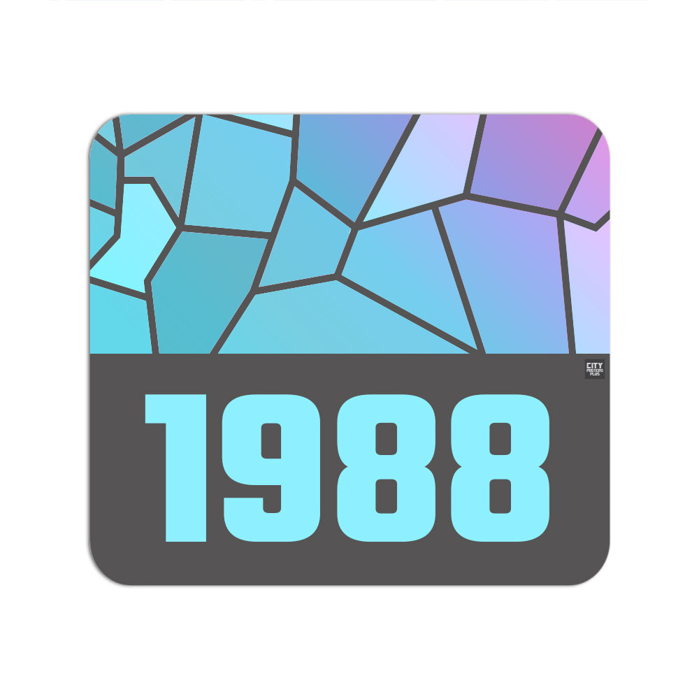 1988 Year Mouse pad (Charcoal Grey)