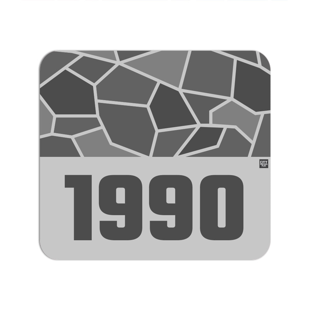 1990 Year Mouse pad (Melange Grey)