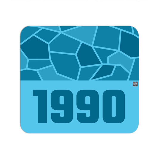 1990 Year Mouse pad (Sky Blue)