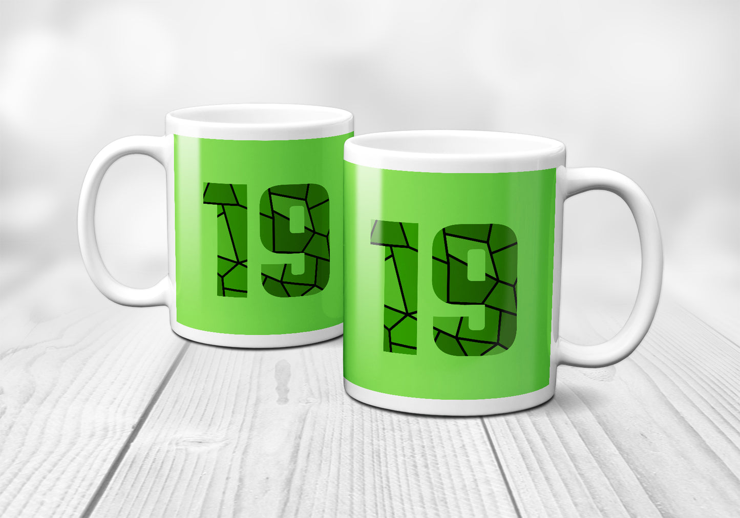 19 Number Mug (Liril Green)