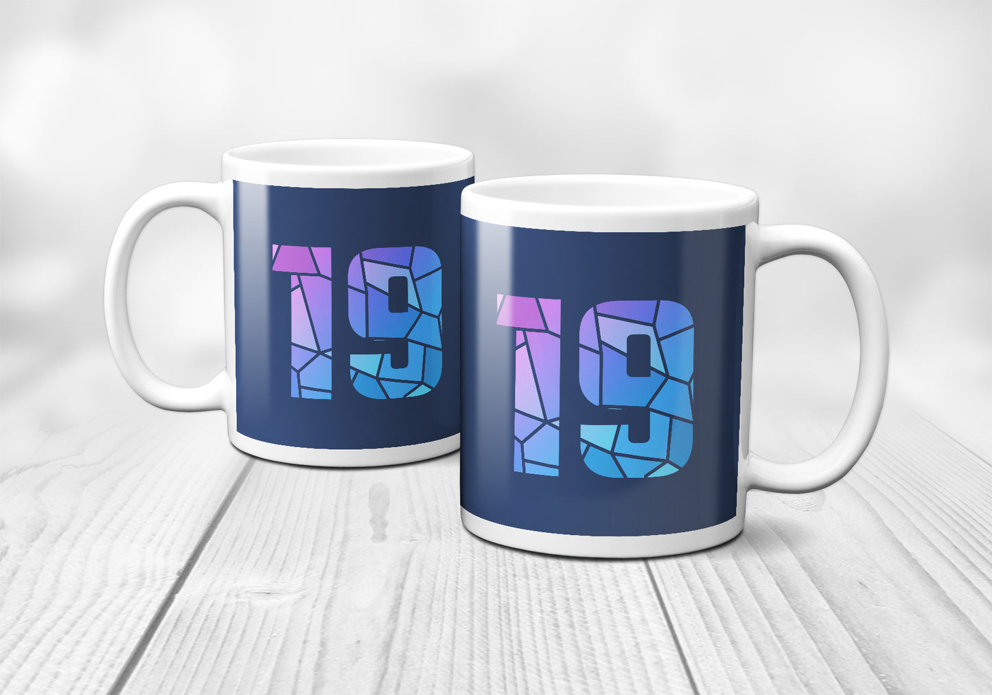 19 Number Mug (Navy Blue)