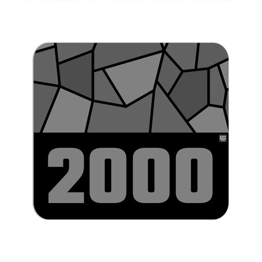 2000 Year Mouse pad (Black)