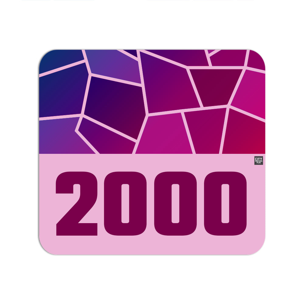 2000 Year Mouse pad (Light Pink)