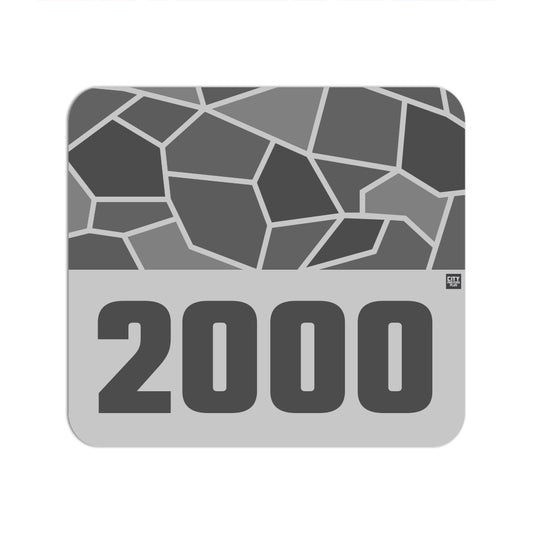 2000 Year Mouse pad (Melange Grey)