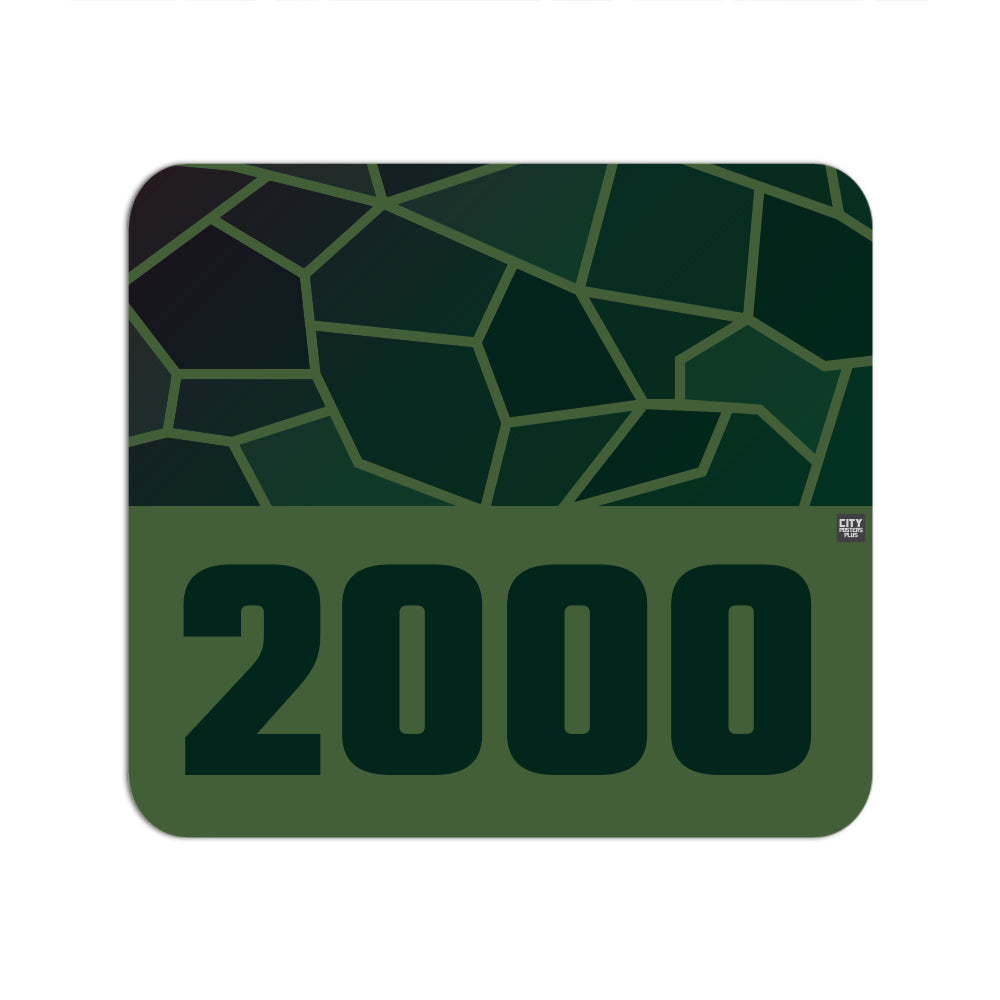 2000 Year Mouse pad (Olive Green)