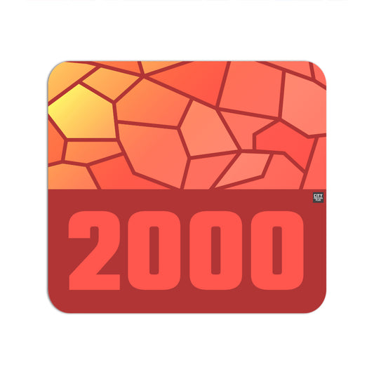 2000 Year Mouse pad (Red)