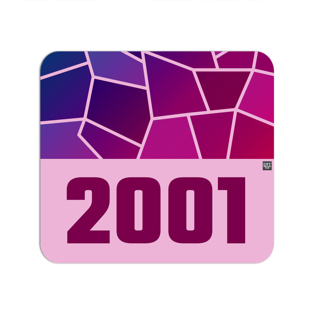 2001 Year Mouse pad (Light Pink)