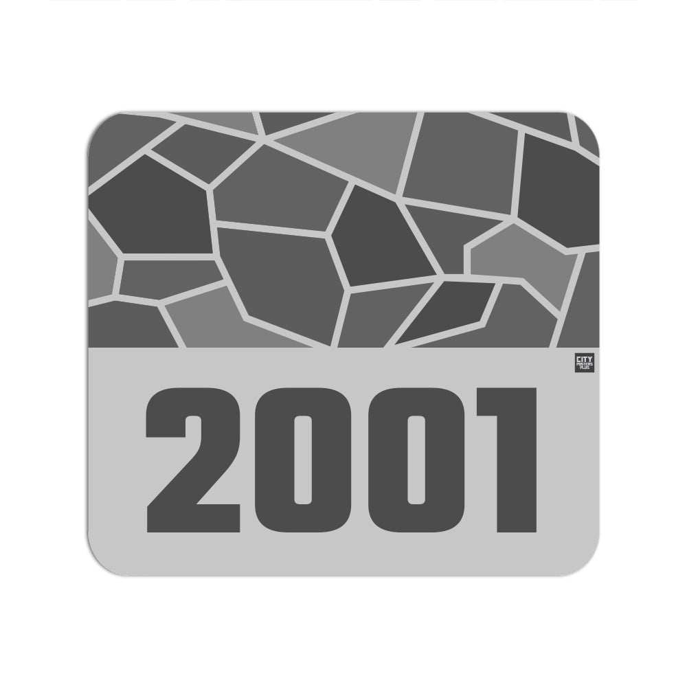 2001 Year Mouse pad (Melange Grey)