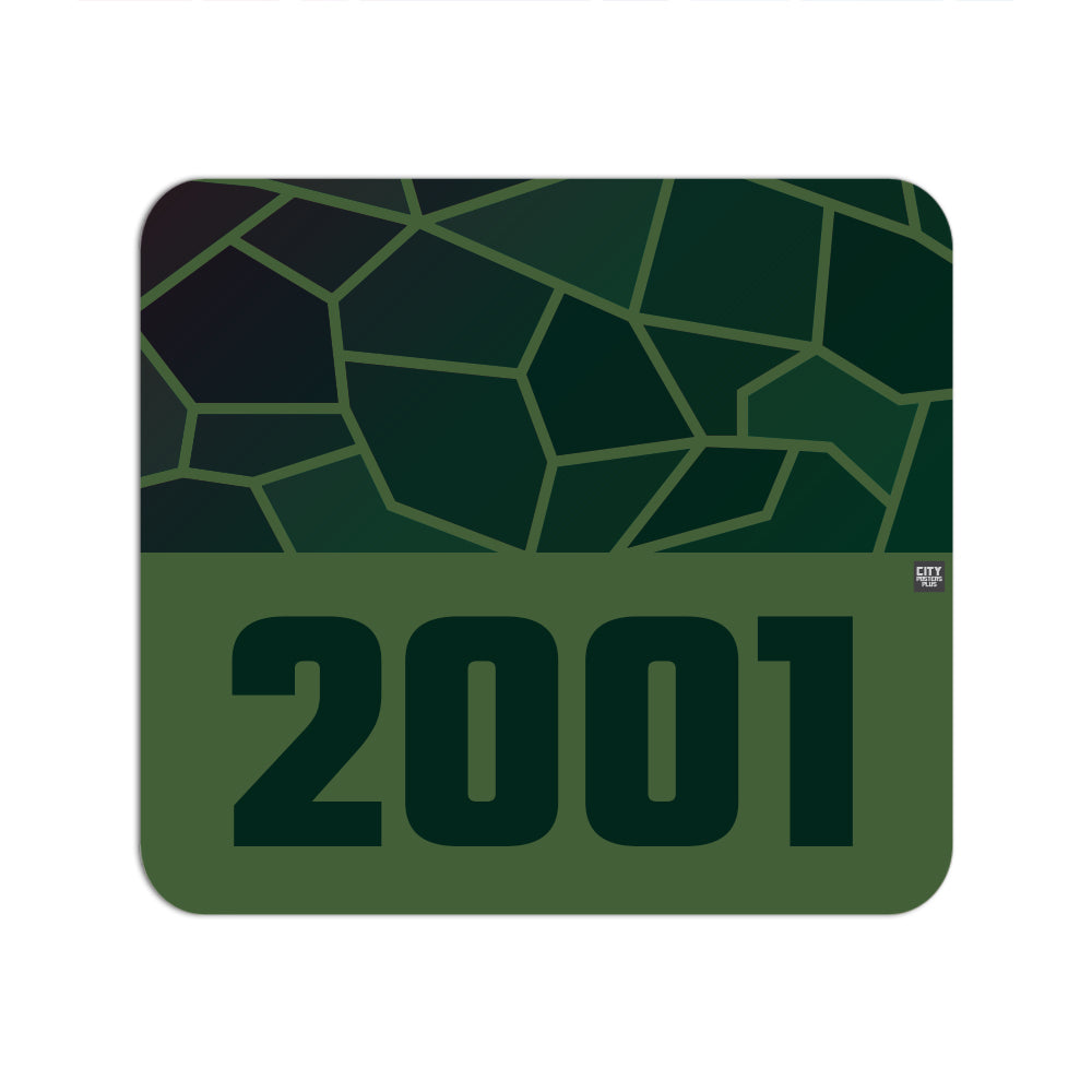 2001 Year Mouse pad (Olive Green)