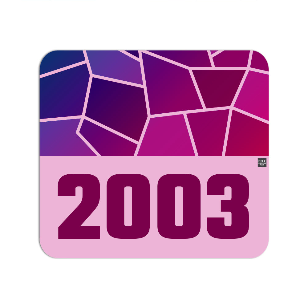 2003 Year Mouse pad (Light Pink)