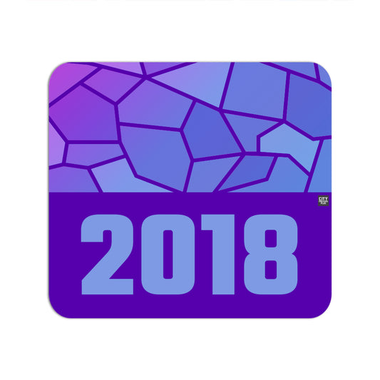 2018 Year Mouse pad (Purple)