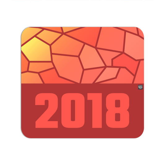 2018 Year Mouse pad (Red)