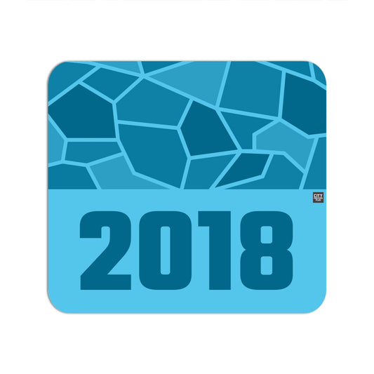 2018 Year Mouse pad (Sky Blue)