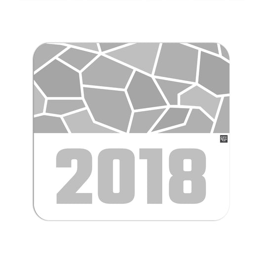 2018 Year Mouse pad (White)