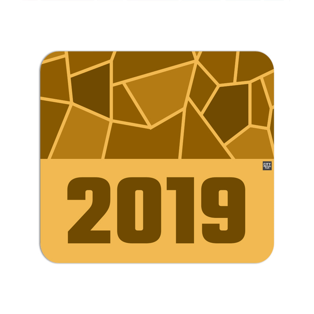 2019 Year Mouse pad (Golden Yellow)