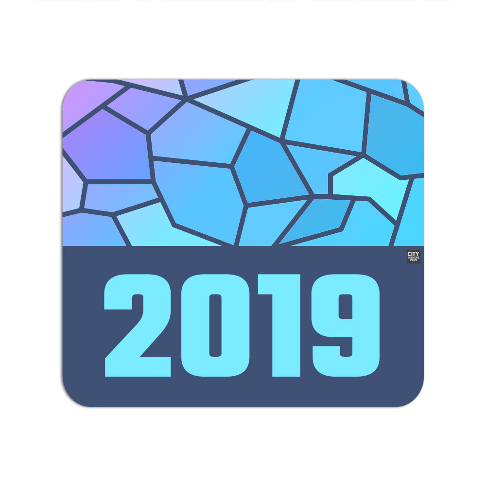 2019 Year Mouse pad (Navy Blue)