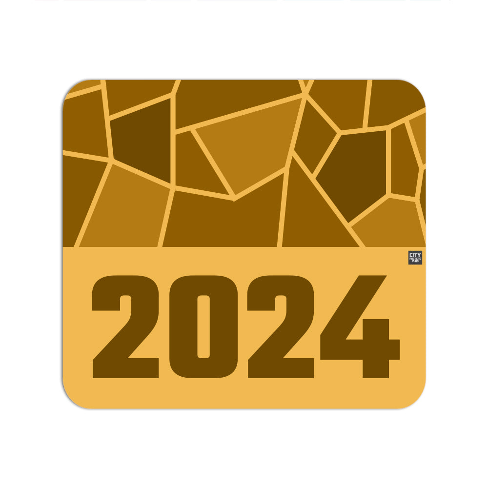 2024 Year Mouse pad (Golden Yellow)