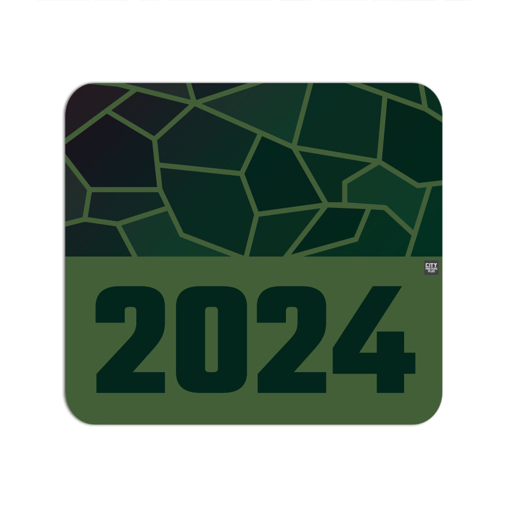 2024 Year Mouse pad (Olive Green)