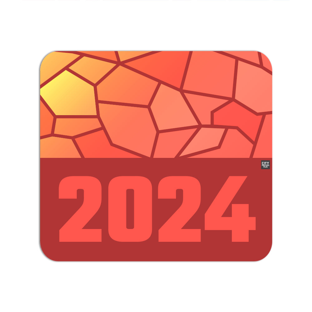 2024 Year Mouse pad (Red)