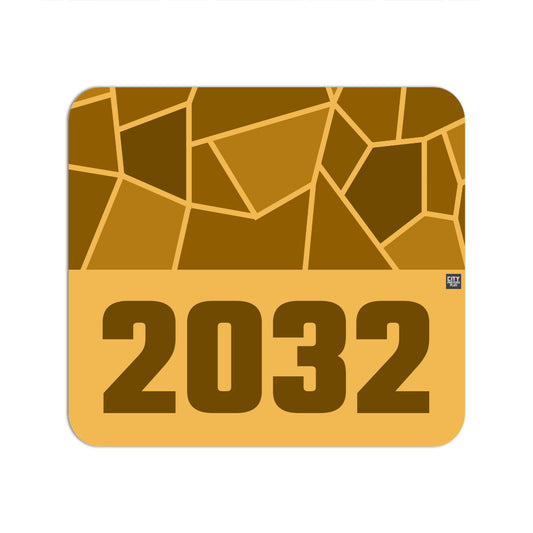 2032 Year Mouse pad (Golden Yellow)