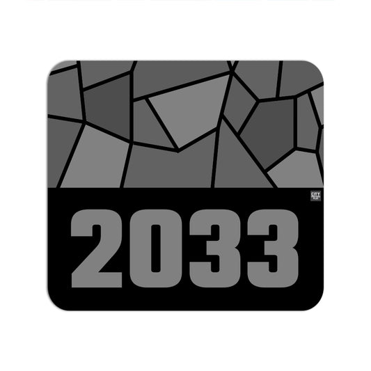 2033 Year Mouse pad (Black)