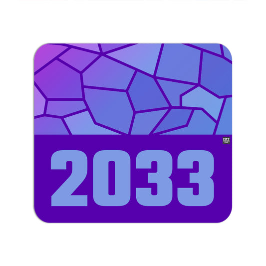 2033 Year Mouse pad (Purple)