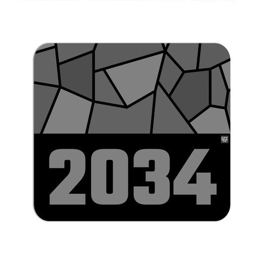 2034 Year Mouse pad (Black)