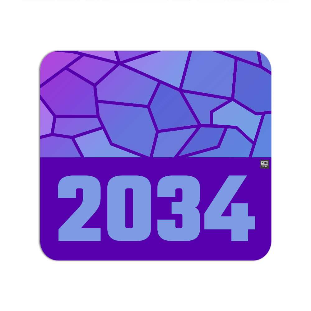 2034 Year Mouse pad (Purple)