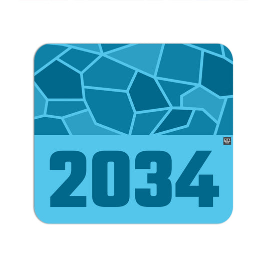 2034 Year Mouse pad (Sky Blue)