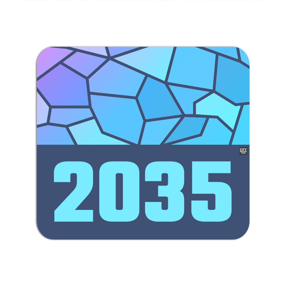 2035 Year Mouse pad (Navy Blue)