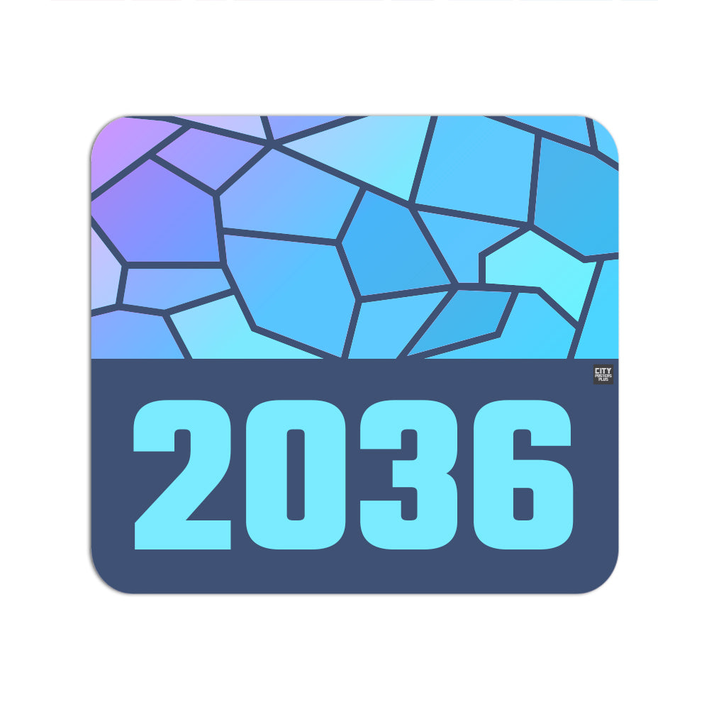 2036 Year Mouse pad (Navy Blue)