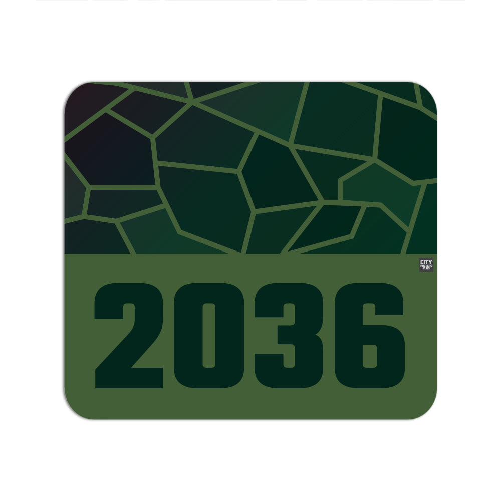 2036 Year Mouse pad (Olive Green)