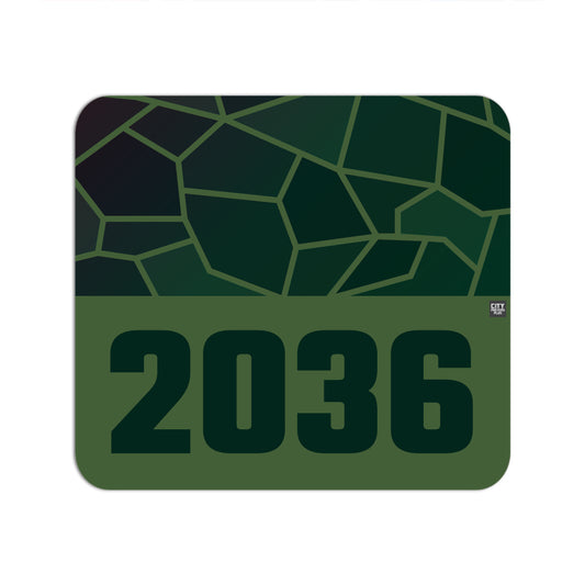 2036 Year Mouse pad (Olive Green)