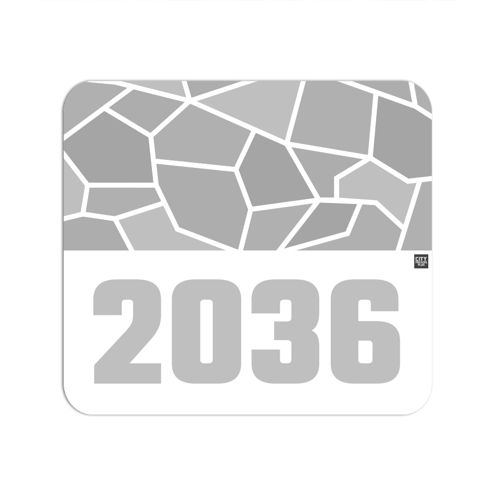 2036 Year Mouse pad (White)