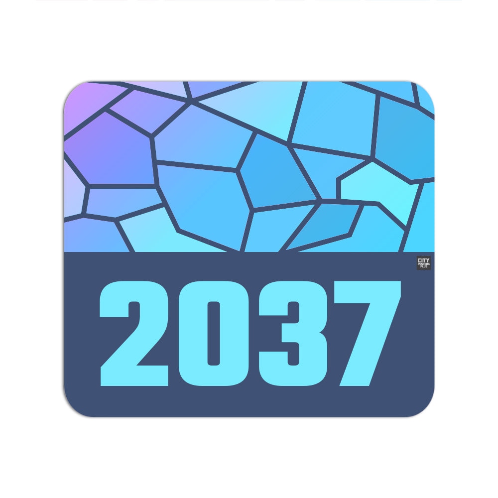 2037 Year Mouse pad (Navy Blue)