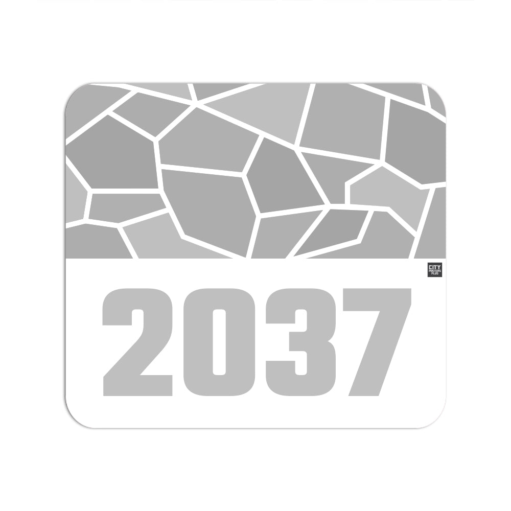 2037 Year Mouse pad (White)